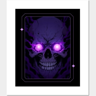 Grim Grin Purple Posters and Art